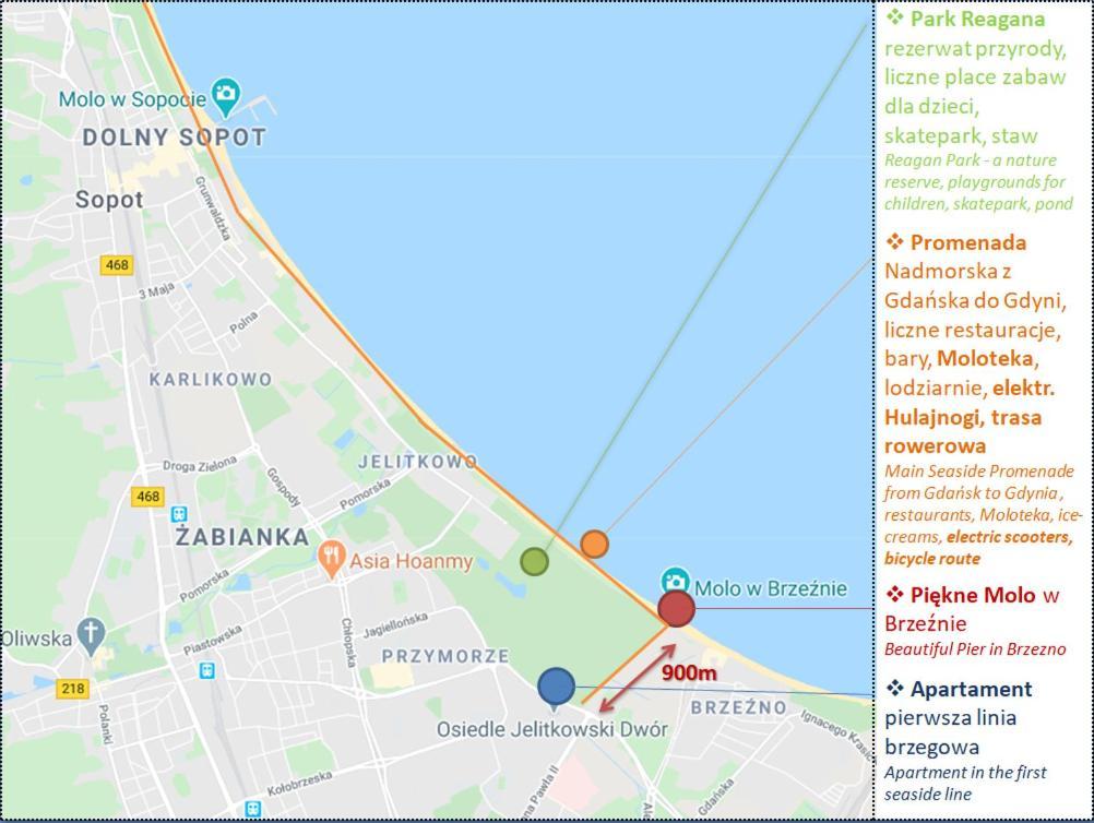 Apartament Kamien I Morze Gdańsk Eksteriør billede